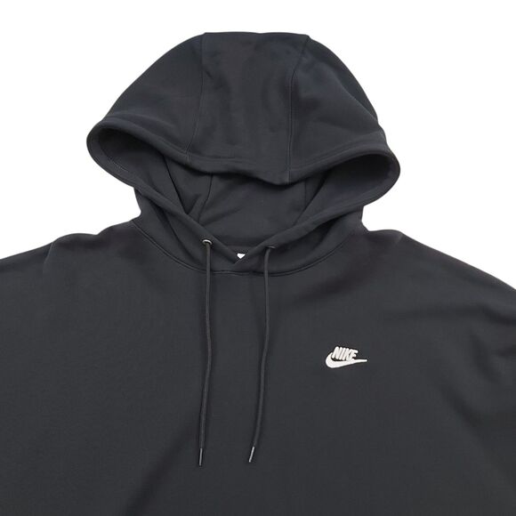 Nike Hoodie Mens Small Black Oversized Fit Cotton Training Performance Athletic - Picture 2 of 13